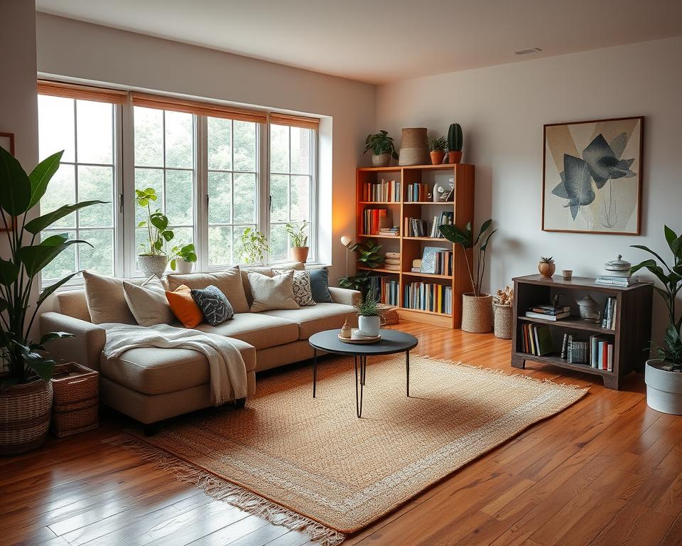 cozy living room furniture arrangement