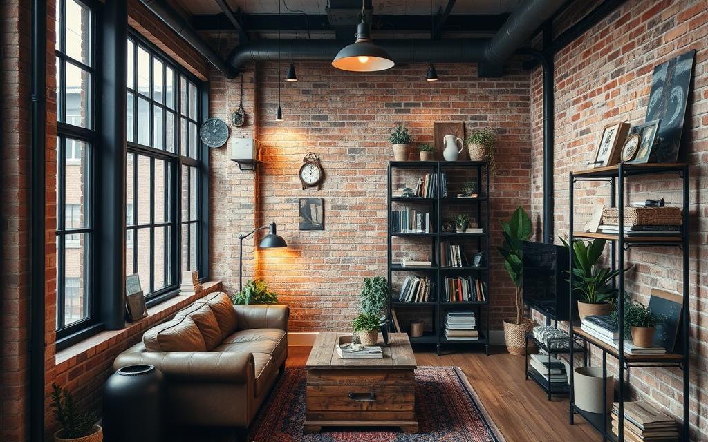 Industrial decor for small apartments